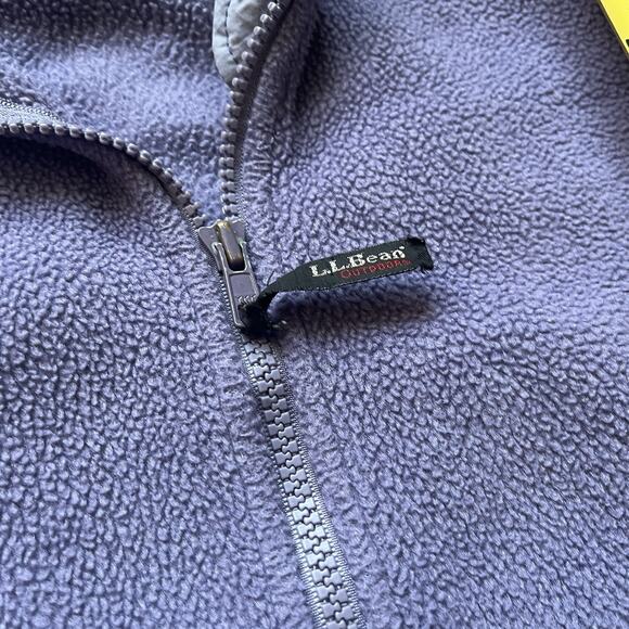 L.L Bean Fleece Jacket Zip Up Womens Xl Petite Purple Sweater Outdoors Gorp - Picture 7 of 12